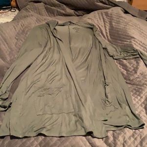 Olive green cardigan